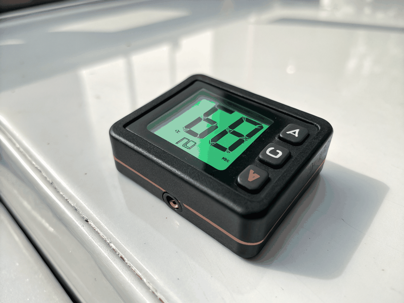 Digital differential manometer pressure gauge monitoring negative air containment airflow